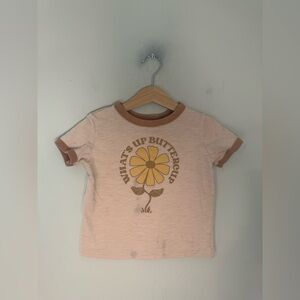 $9 ADD ON LITTLE CO. Tee girls ringer What’s up Buttercup zara cotton‎ on kids